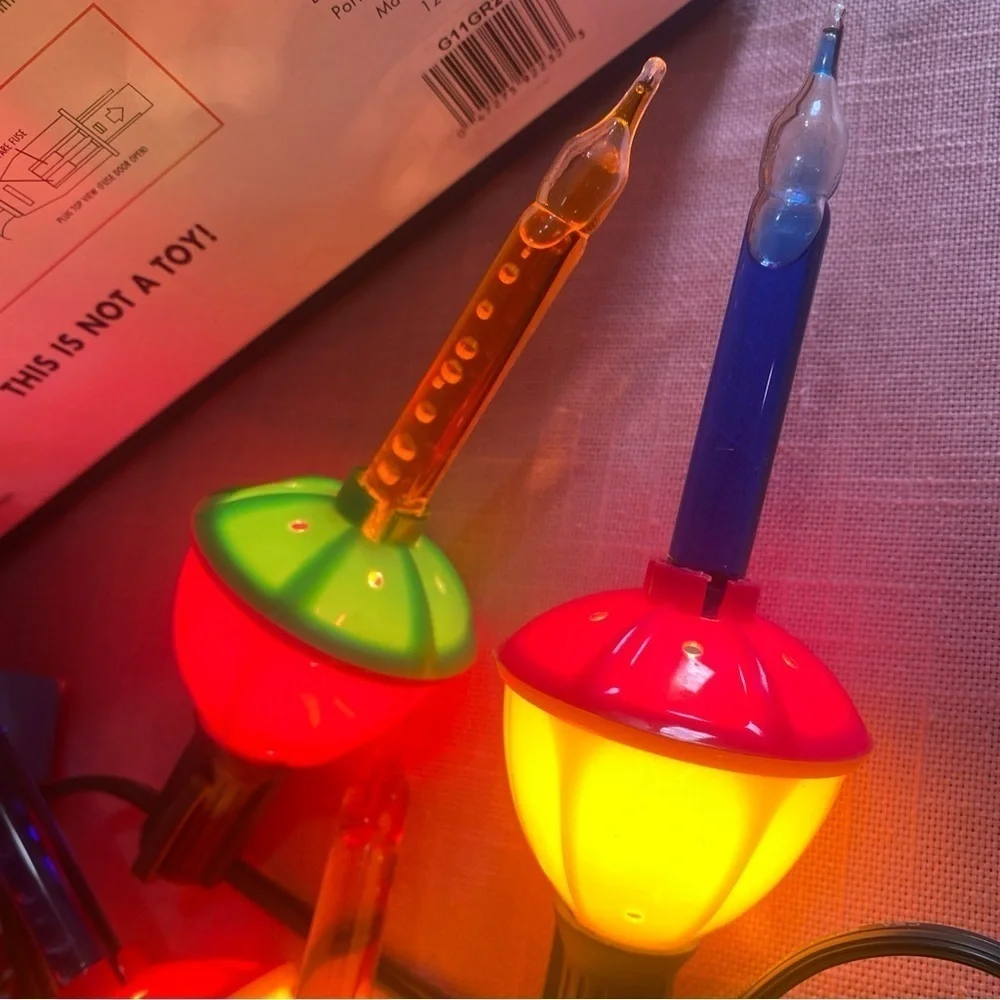 Vintage Sienna Bubble lights 21 plus replacements Christmas 3‎ strands